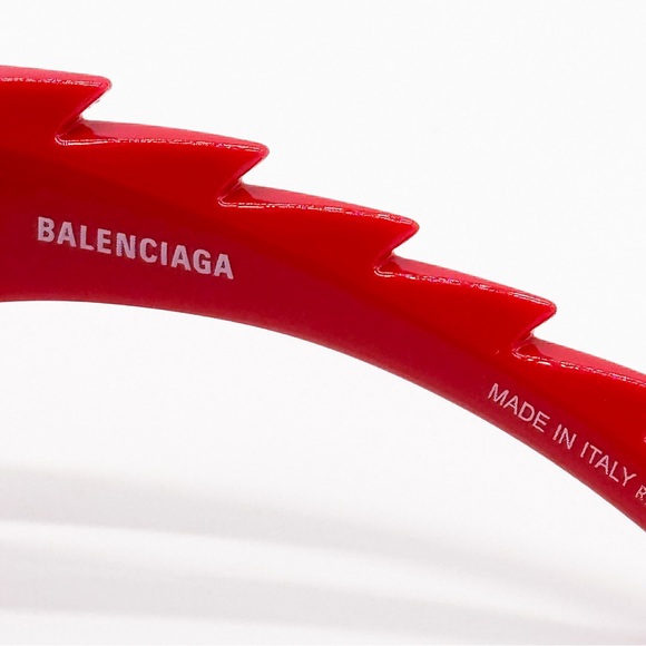 NEW BALENCIAGA BB0255S 004 RED GREY UNISEX SUNGLASSES BALENCIAGA - Picture 11 of 13